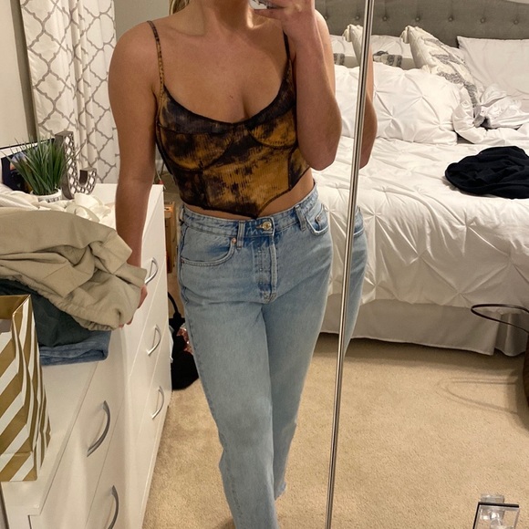 SHEIN Tye Dye Crop Top Size M - Picture 2 of 2